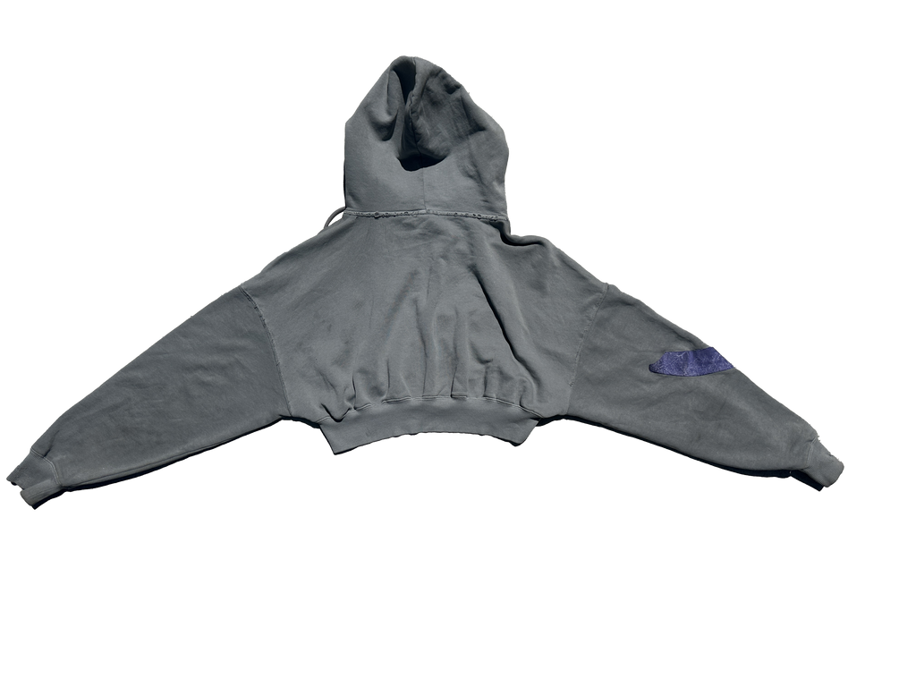 TZUL Women's Overlay Crop Hoodie