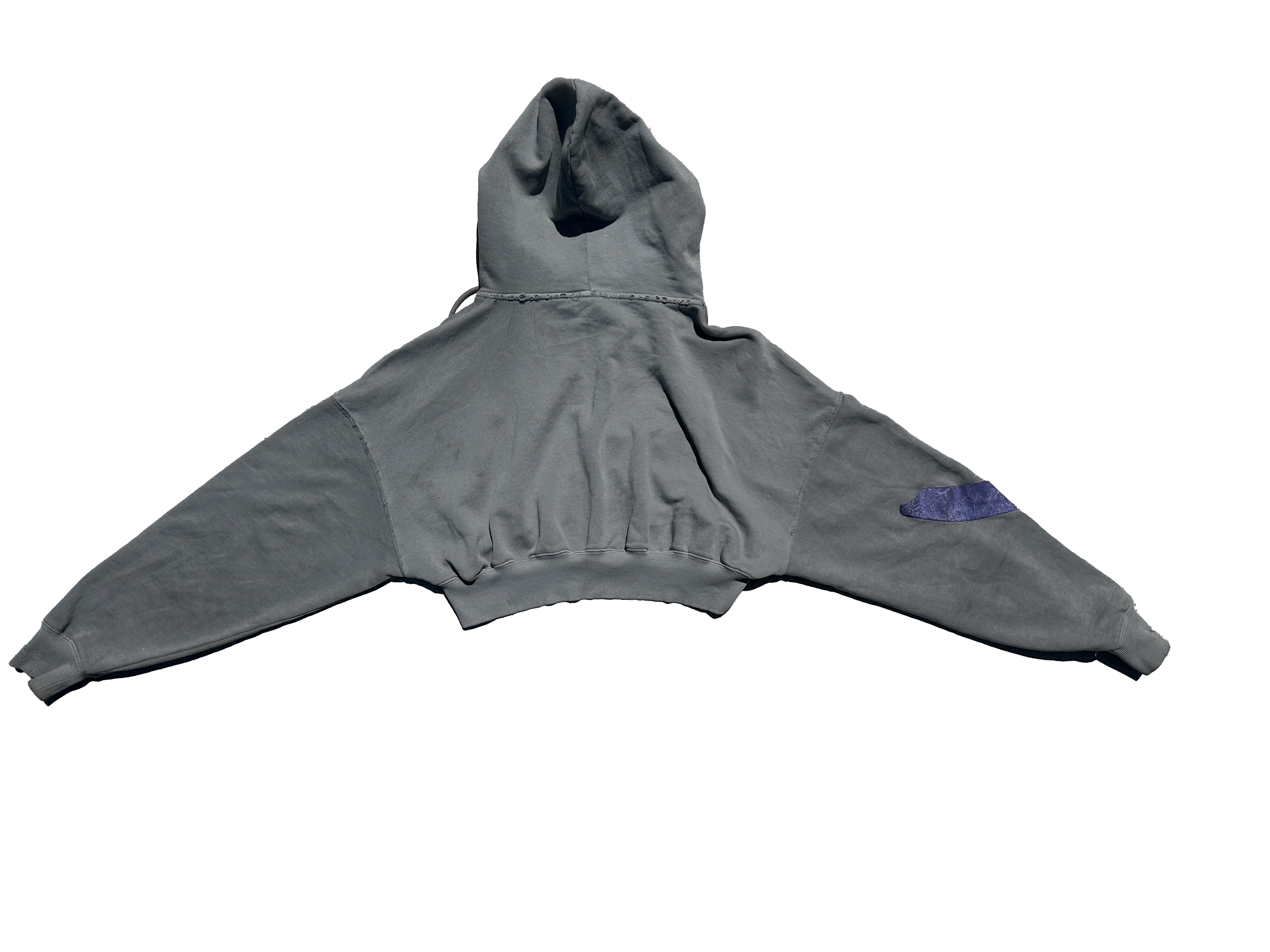 TZUL Women's Overlay Crop Hoodie
