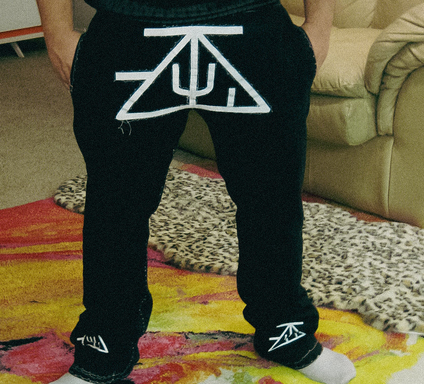 TZUL Stacked Sweatpants (Black)