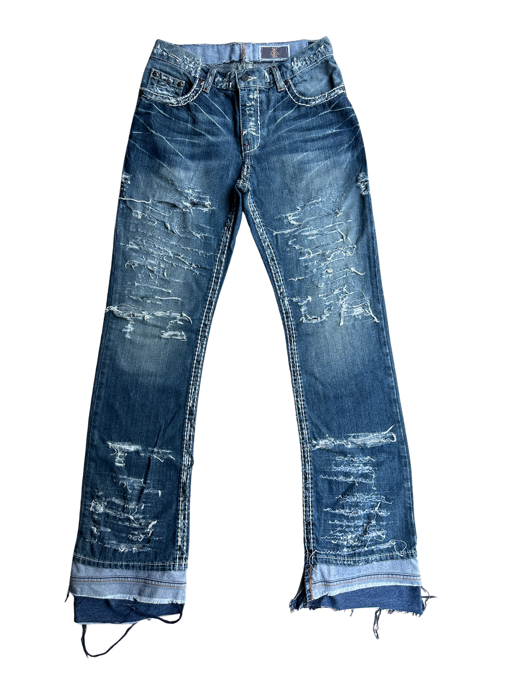 TZUL Distressed Stacked Jeans (Blue)
