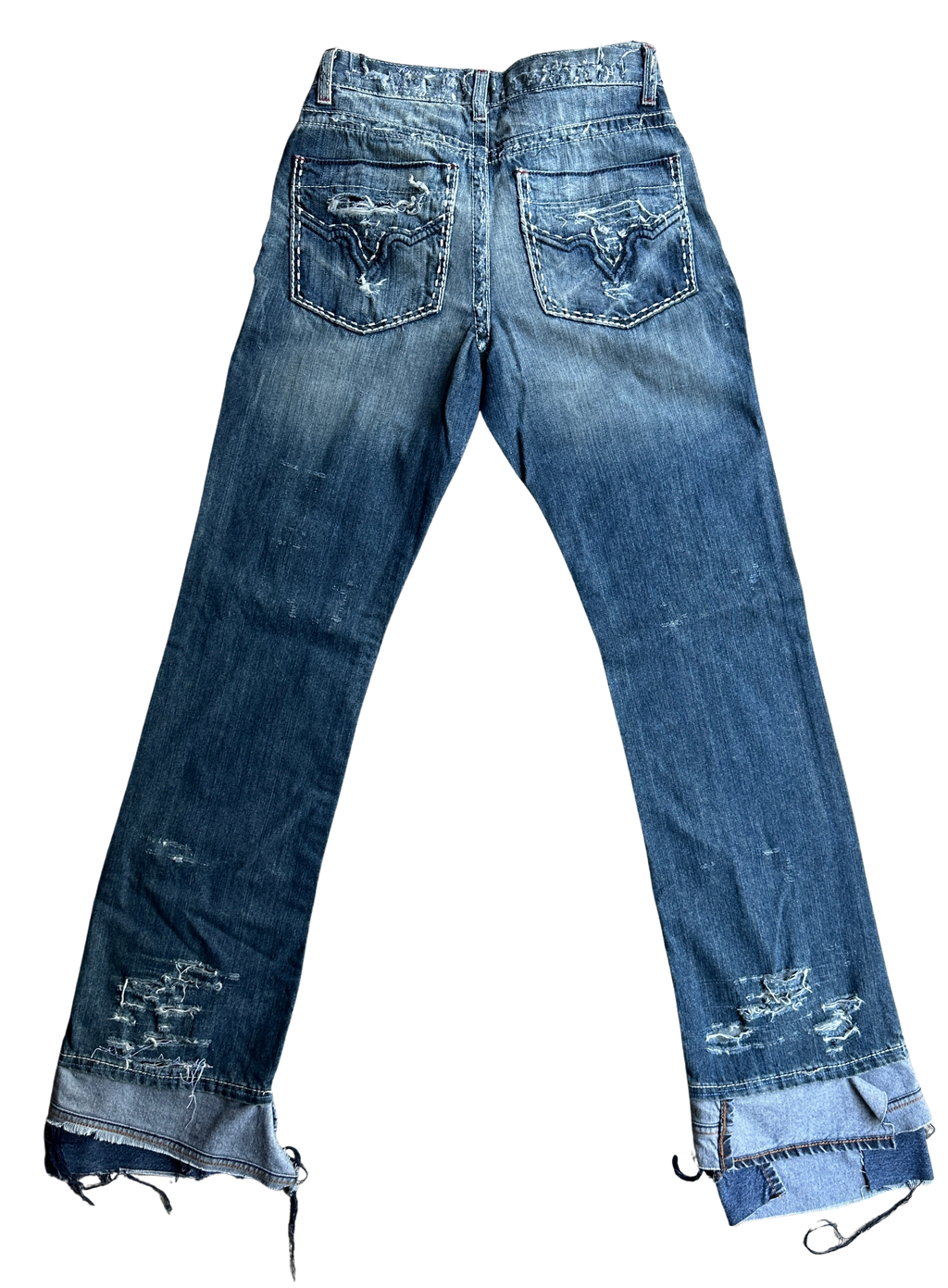 TZUL Distressed Stacked Jeans (Blue)