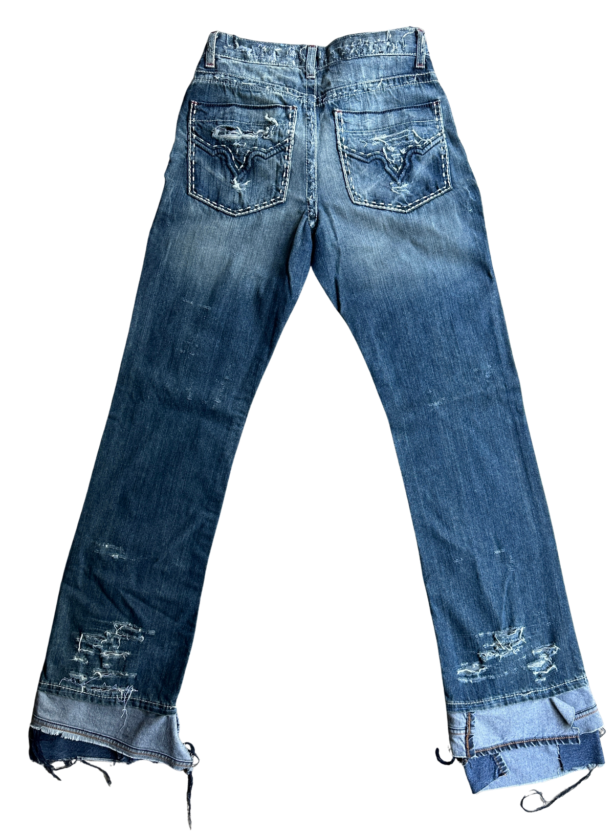 TZUL Distressed Stacked Jeans (Blue)