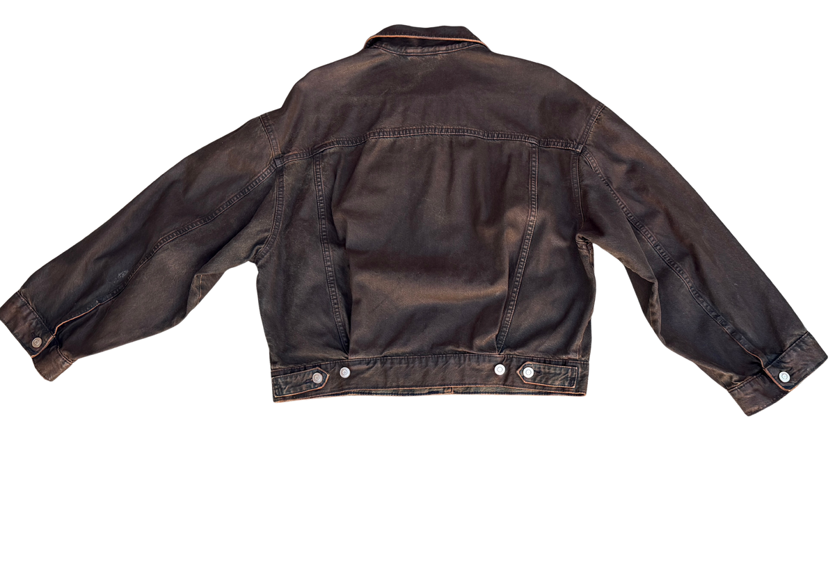 TZUL Waxed Denim Jacket (Brown)