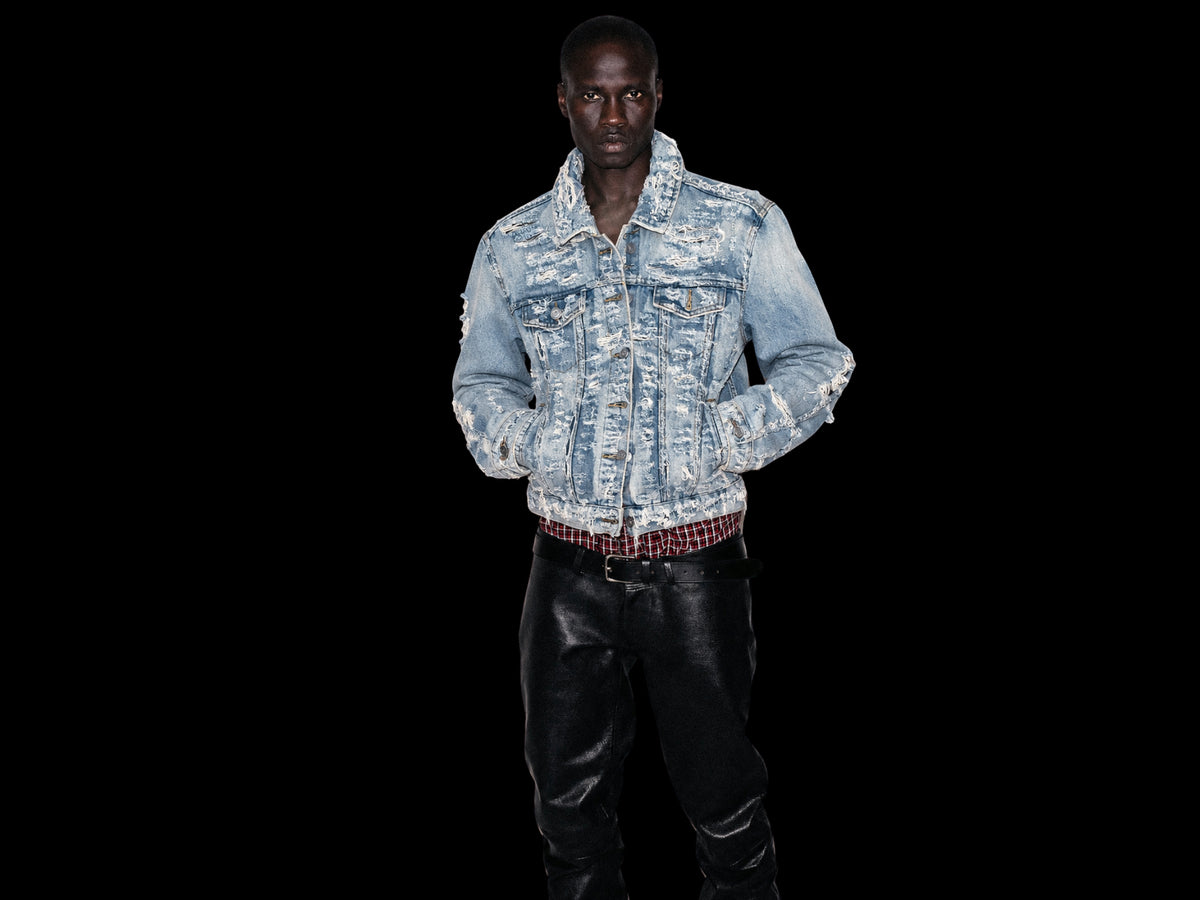TZUL Distressed Jeans Jackets (Light Blue)
