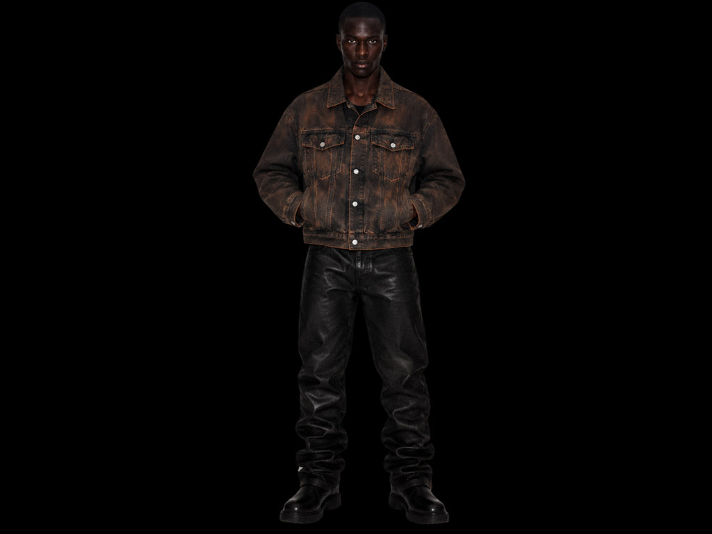 TZUL Waxed Denim Jacket (Brown)