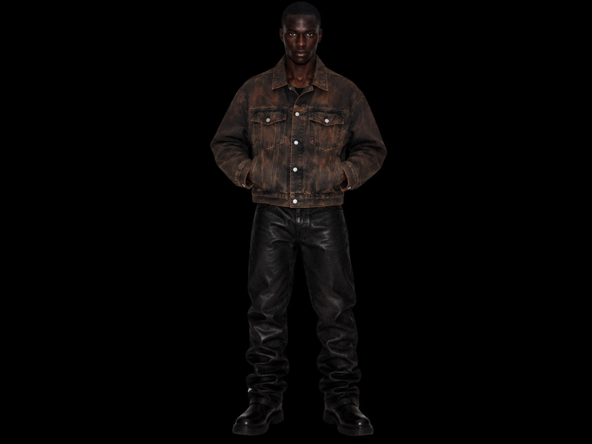 TZUL Waxed Denim Jacket (Brown)