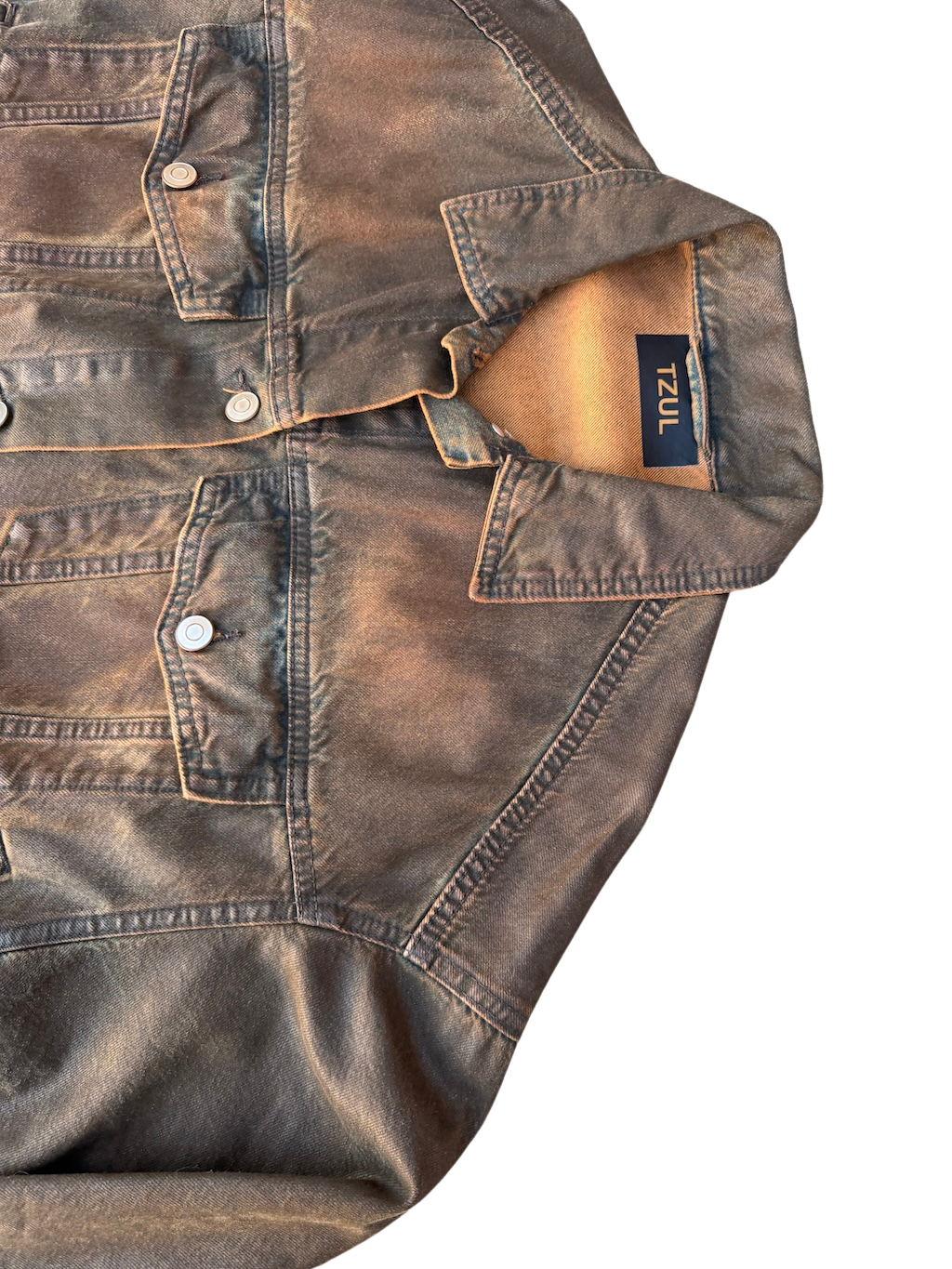 TZUL Waxed Denim Jacket (Brown)