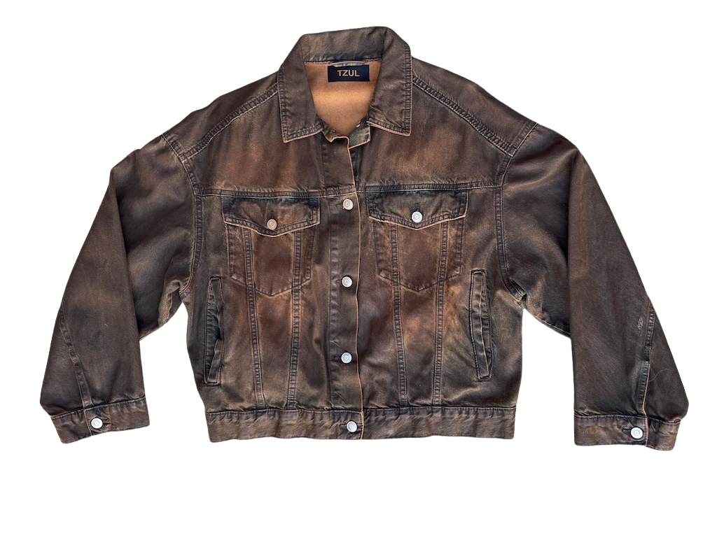 TZUL Waxed Denim Jacket (Brown)