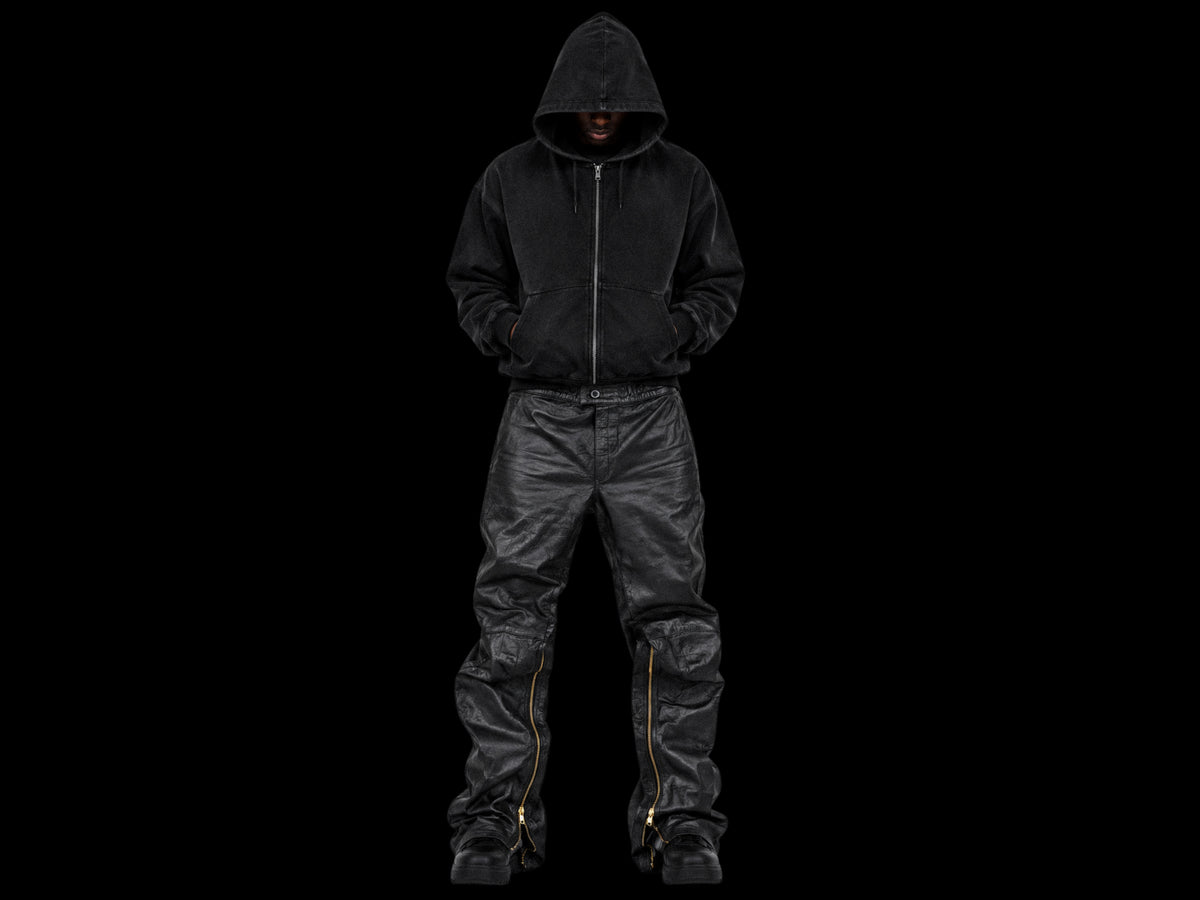 TZUL Leather Zip Trouser