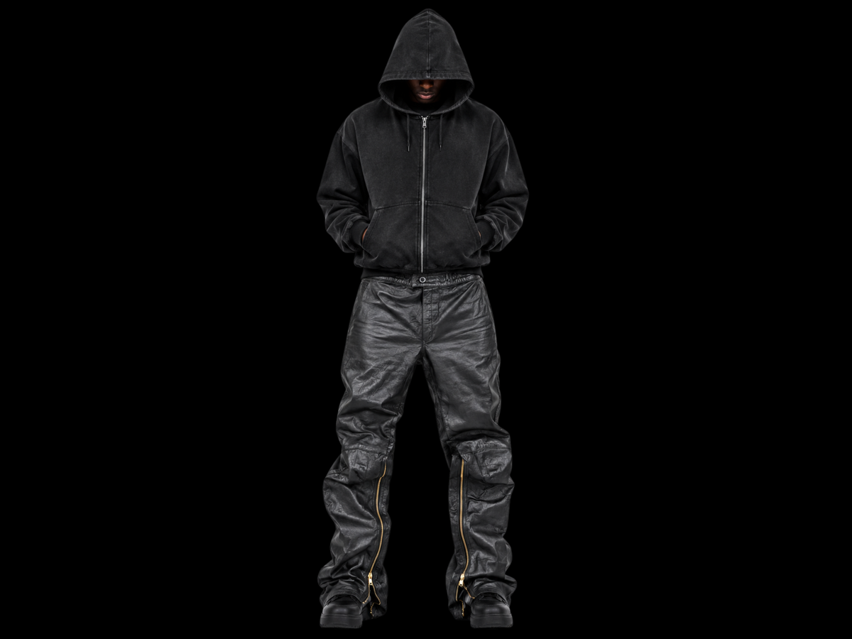 TZUL Leather Zip Trouser