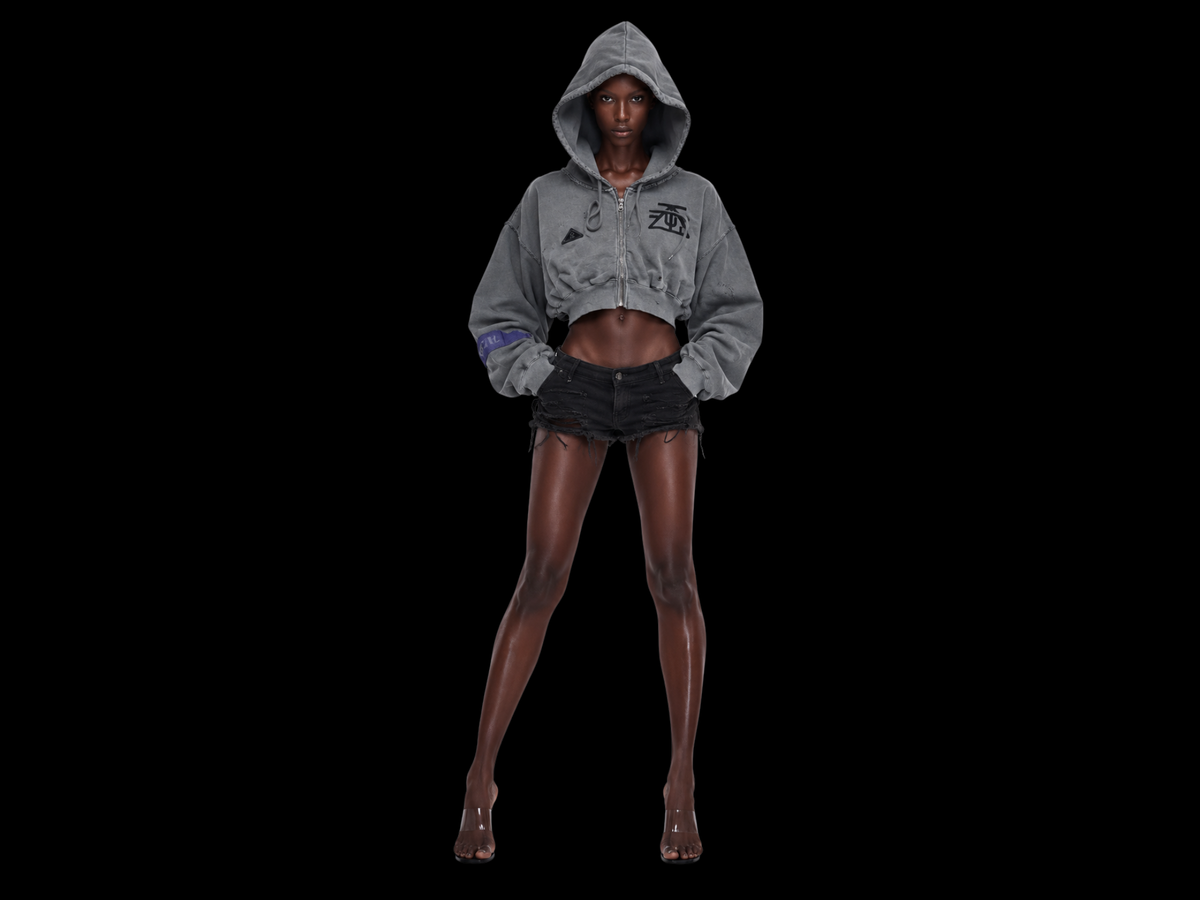 TZUL Cropped Zip Hoodie