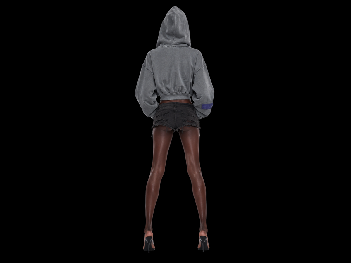 TZUL Cropped Zip Hoodie