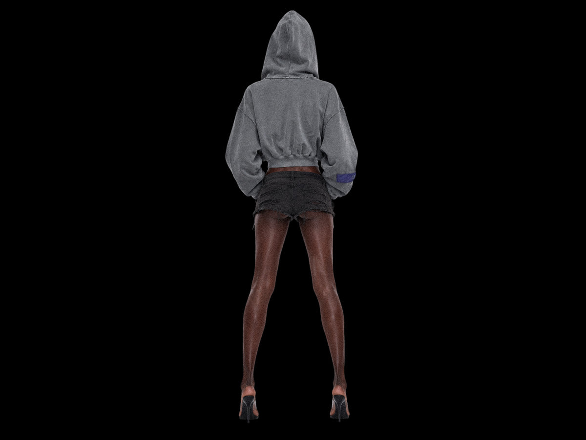 TZUL Cropped Zip Hoodie
