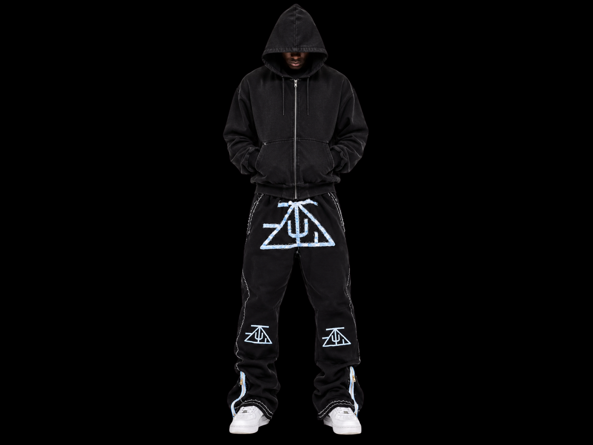 TZUL Sccisorhand Stacked Zip Sweatpants