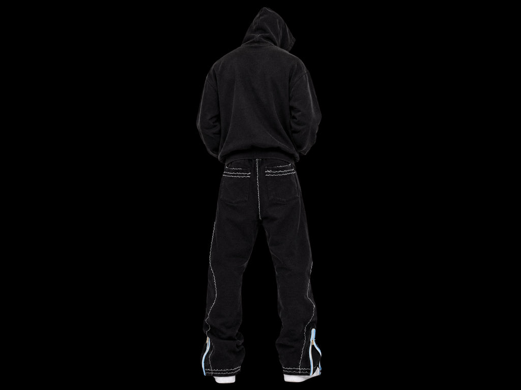 TZUL Scissorhand Stacked Zip Sweatpants