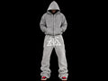 TZUL Scissorhand Stacked Zip Sweatpants (Grey)