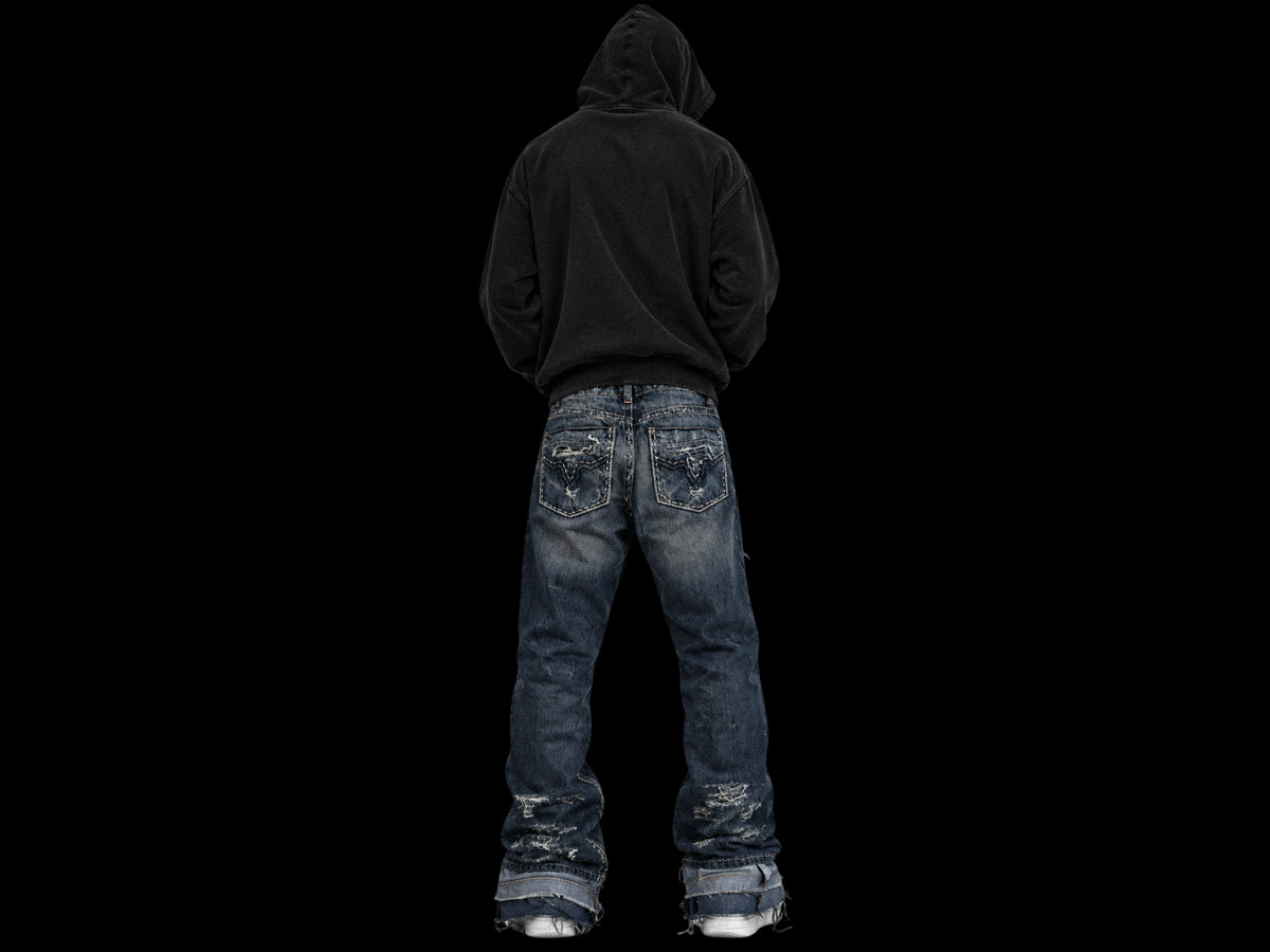 TZUL Distressed Stacked Jeans (Blue)