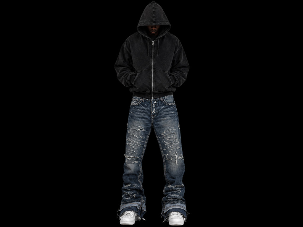 TZUL Distressed Stacked Jeans (Blue)