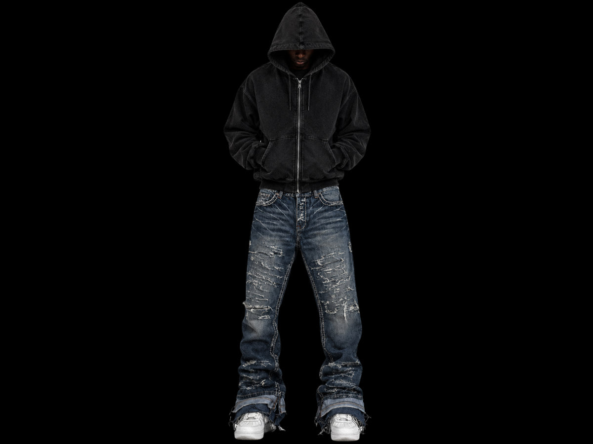 TZUL Distressed Stacked Jeans (Blue)