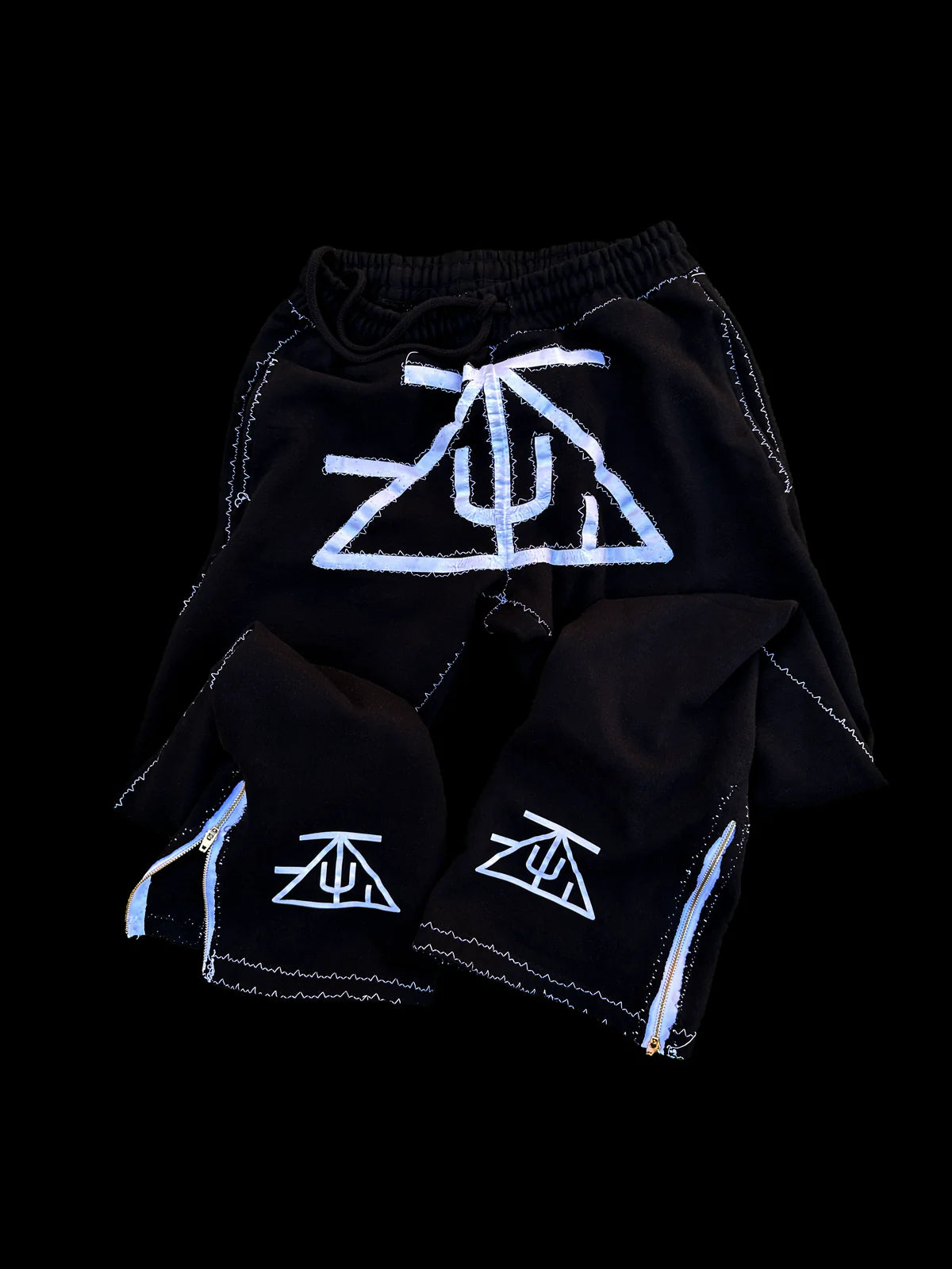 TZUL Sccisorhand Stacked Zip Sweatpants
