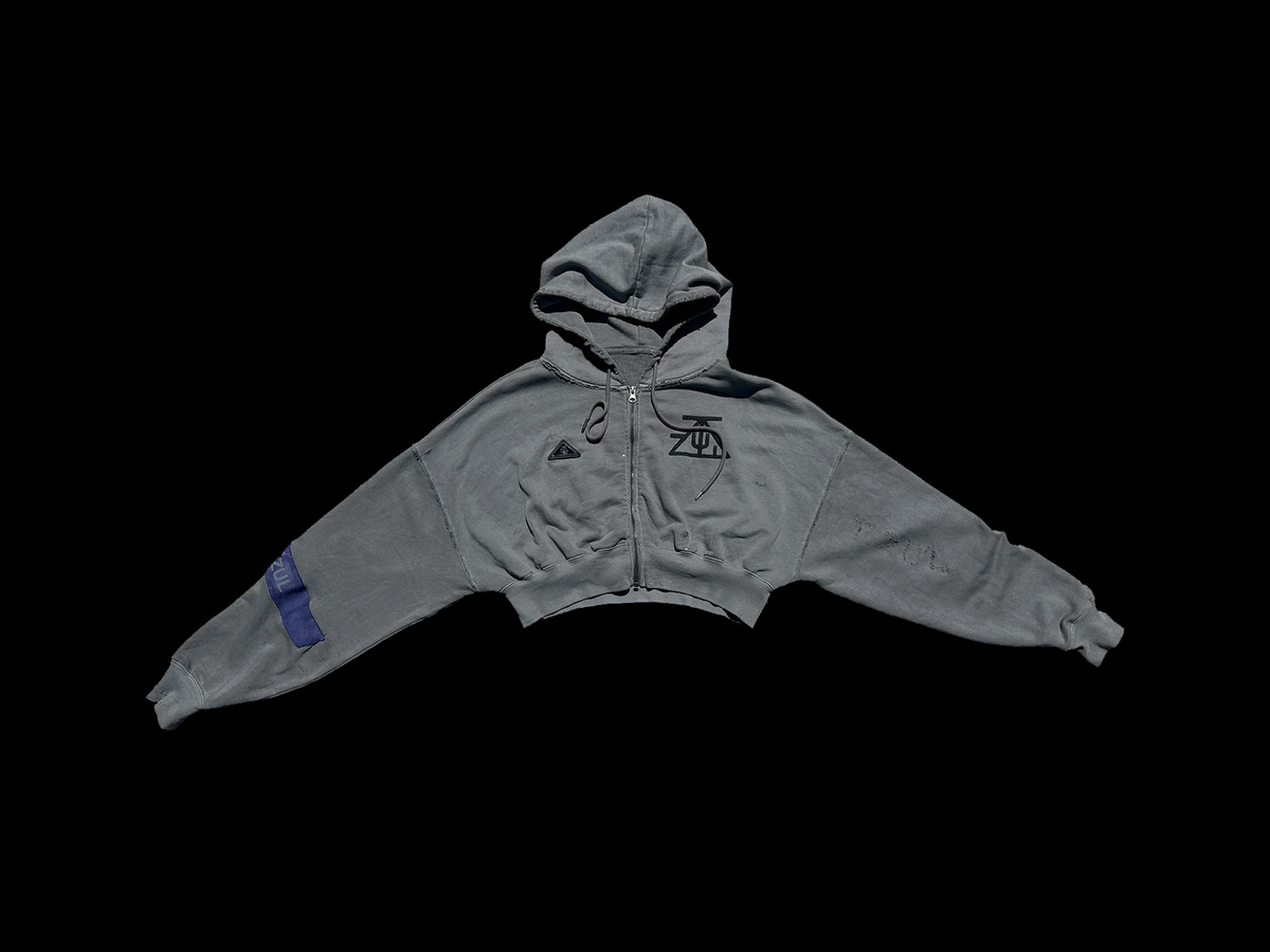 TZUL Cropped Zip Hoodie