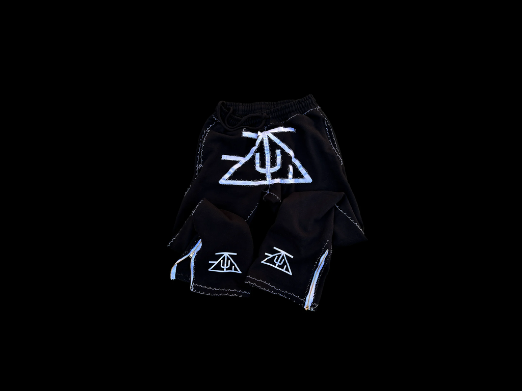 TZUL Stacked Sweatpants (Black)
